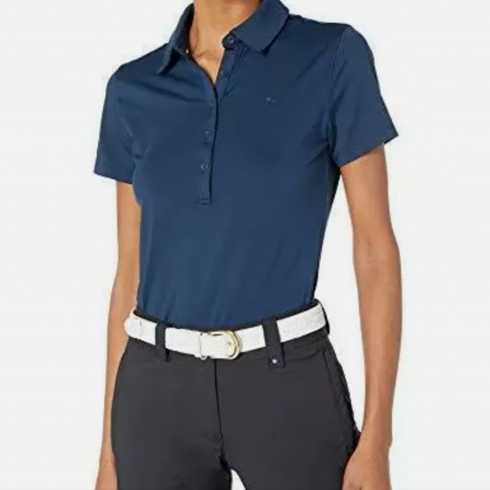 Under Armour Zinger Golf Polo Shirt Womens Small Blue